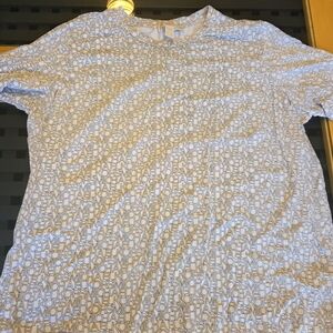 Michael Kors White Geometric Tee